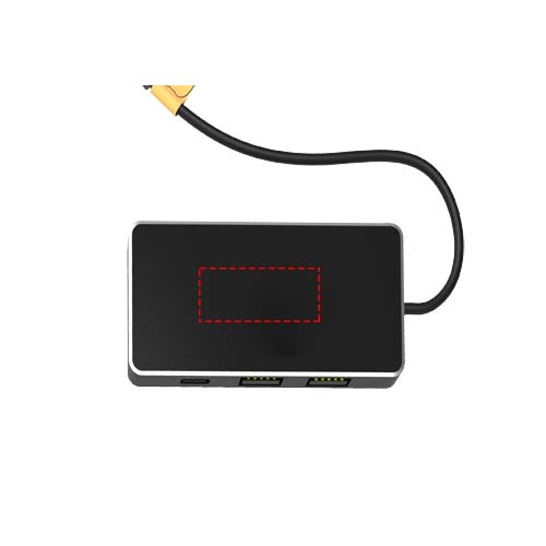Concentrateur USB 8 en 1 avec double entrée et 6 ports SCX.design H20