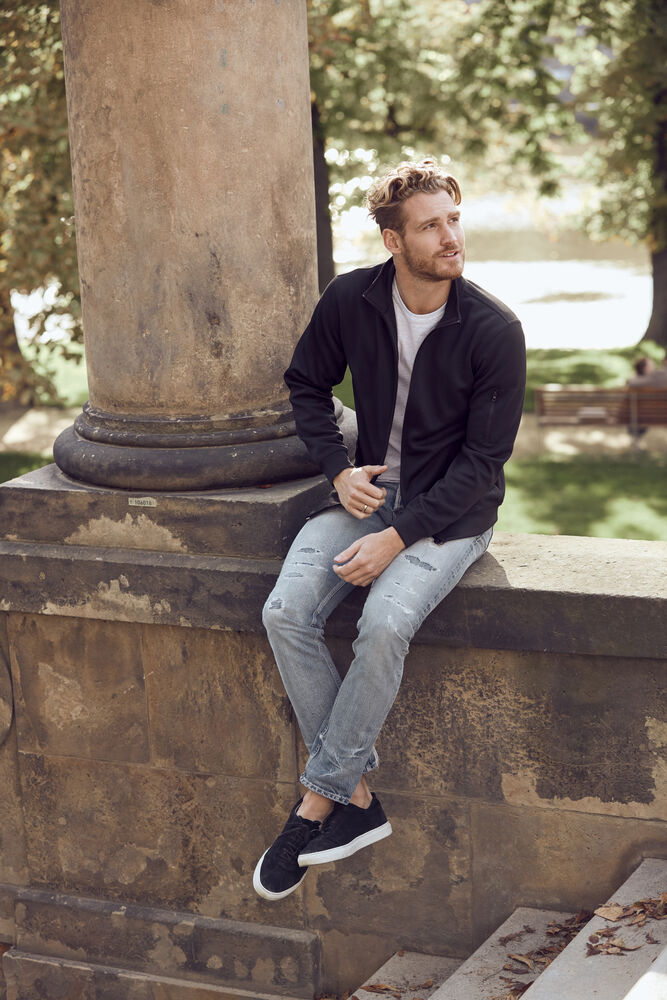 Clique - Basic Active Cardigan Grismélange 3XL