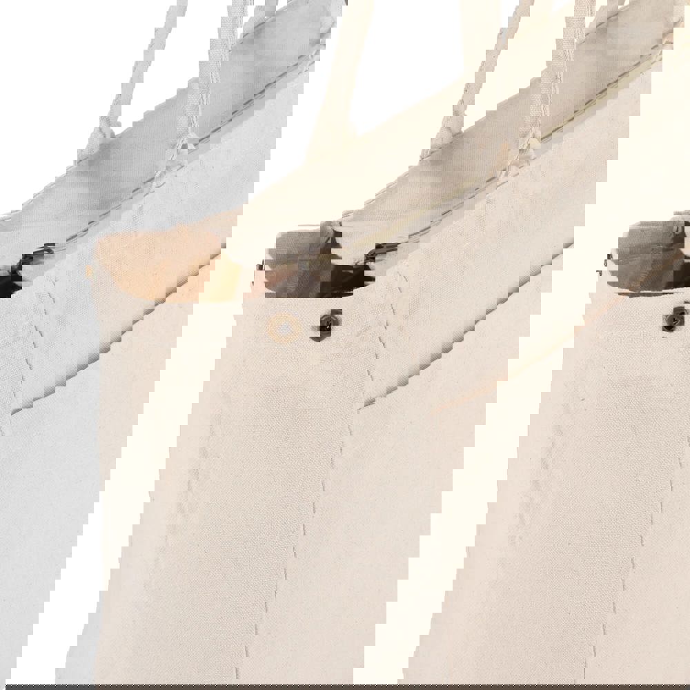 Katoen Tote met rits OEKO-TEX® 39 x 24 x 34cm 320g/m²