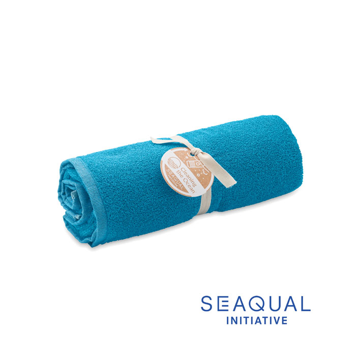 SAND - SEAQUAL® serviette 70x140cm - Turquoise