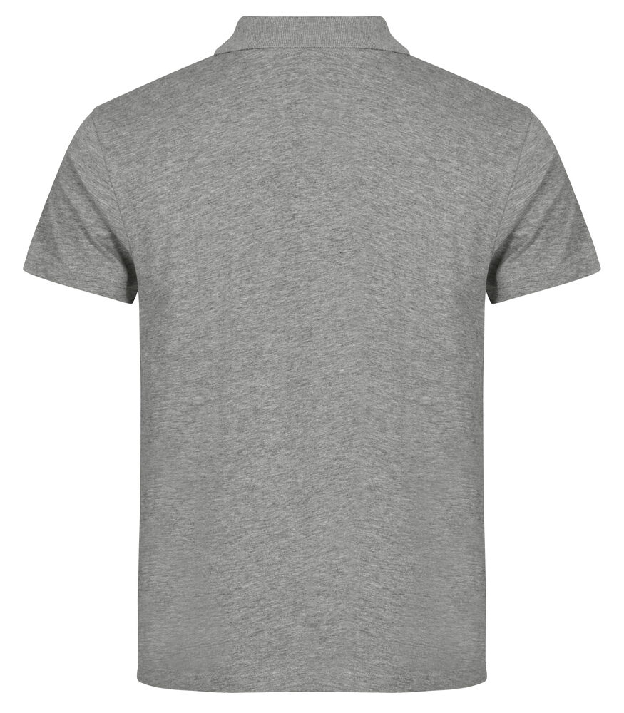 Clique - Single Jersey Polo Grijs-melange XS