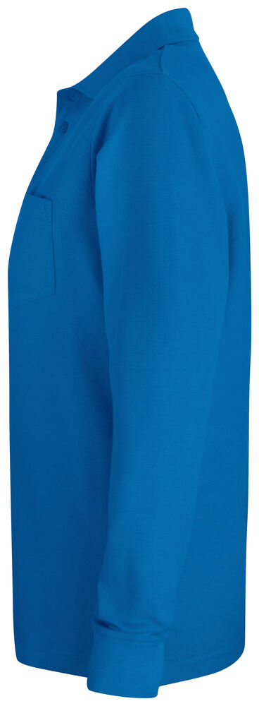 Clique - Basic Polo Pocket L/S Bleuroyal S