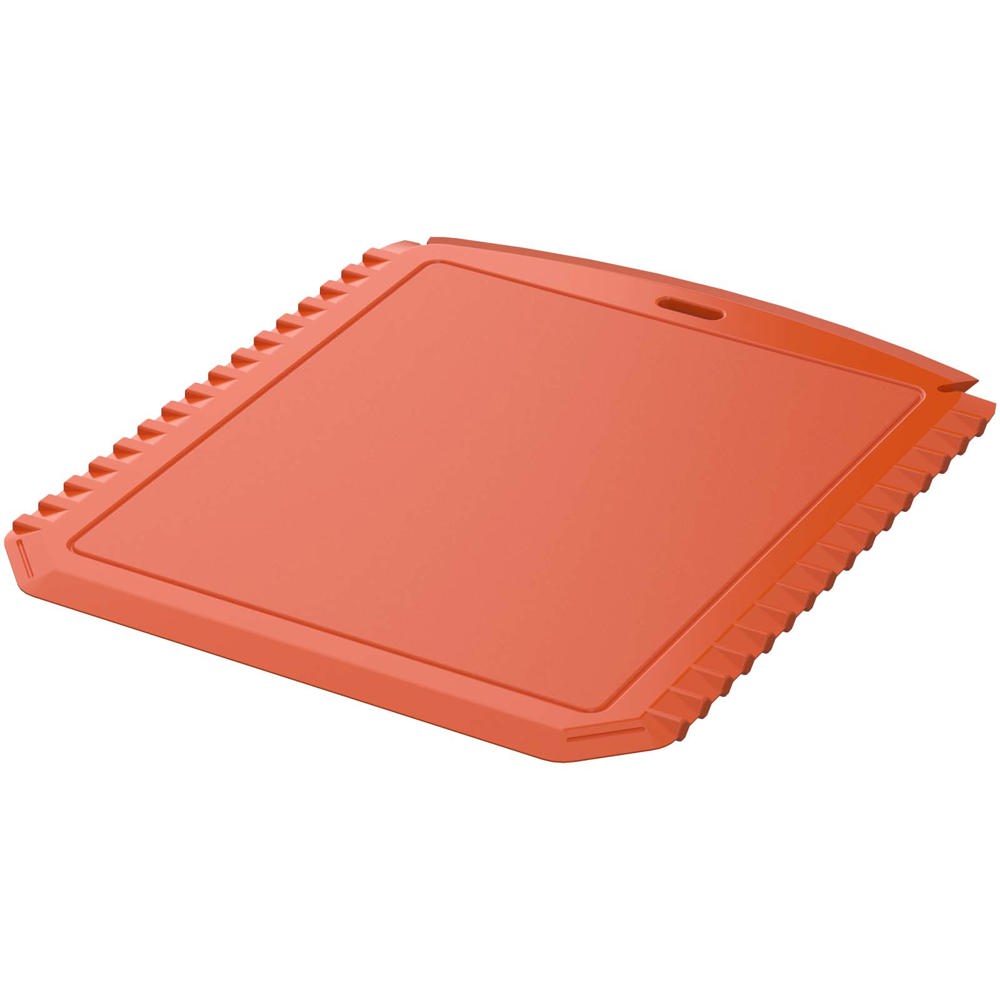 Grattoir à glace Thrym rectangulaire et en plastique recyclé - orange