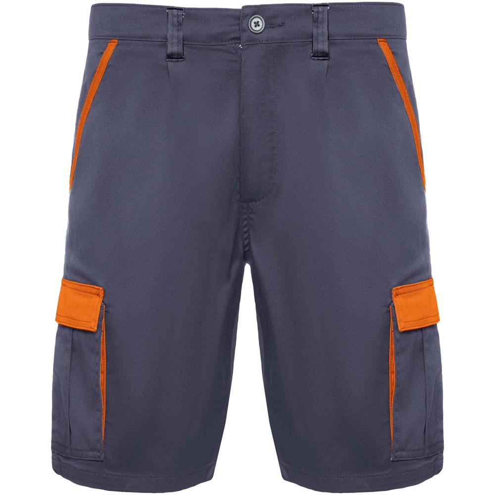 Tahoe 250 g/m2 korte werkbroek - Lood, Oranje