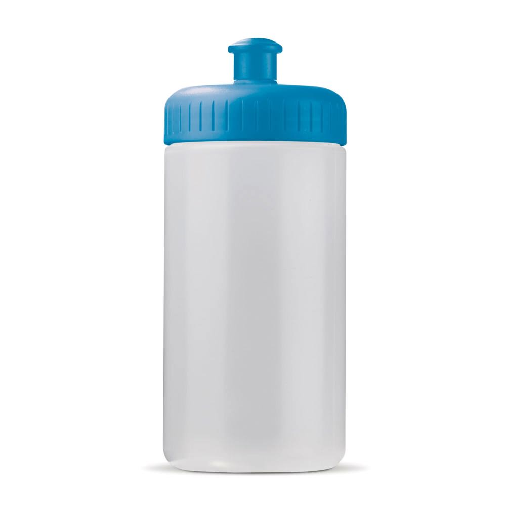Bidon de sport Bio based 500ml basic - Transparent / Bleu clair