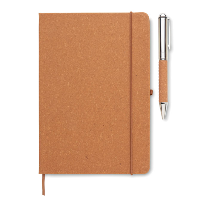 ELEGANOTE - Carnet en cuir recyclé et stylo