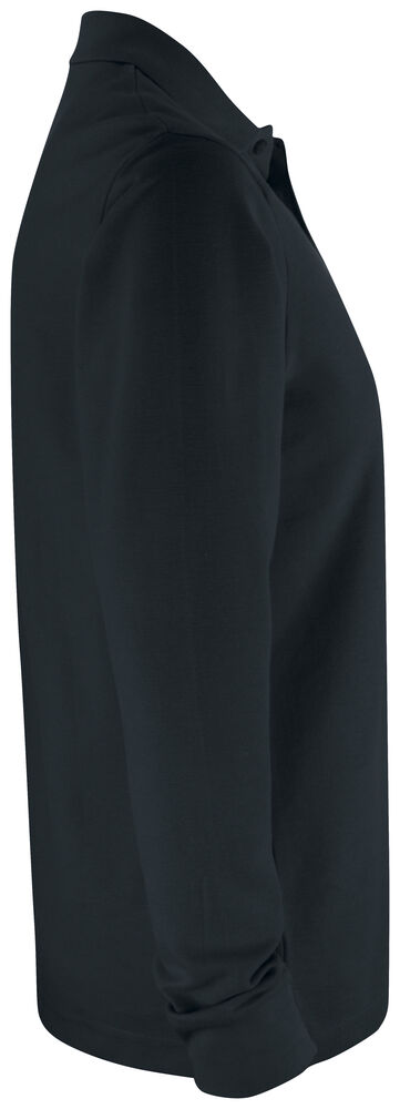 Clique - Basic Polo Pocket L/S Noir XL