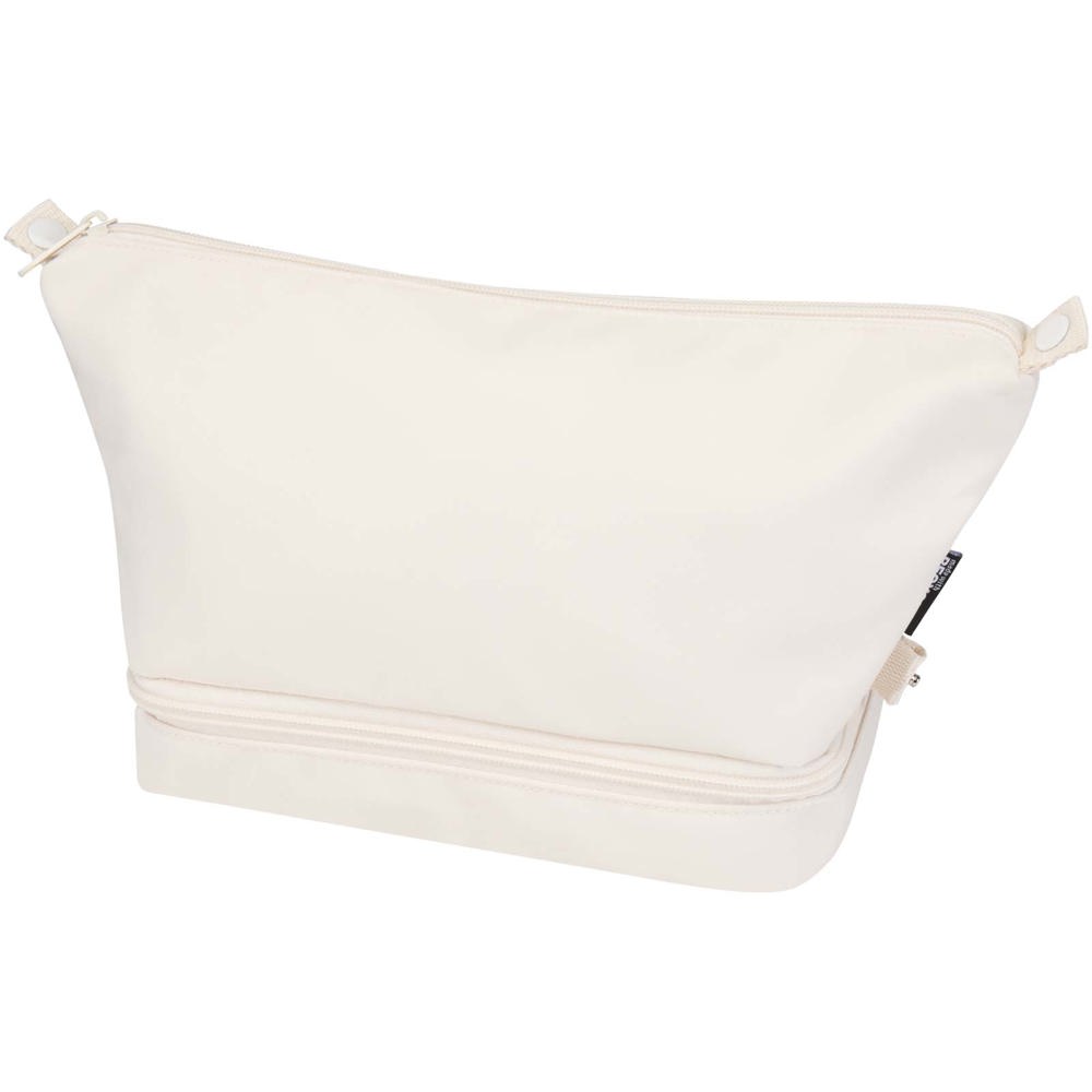 Sac de toilette de voyage Trip Aware™ de 6 L en matériaux recyclés - Blanc cassé