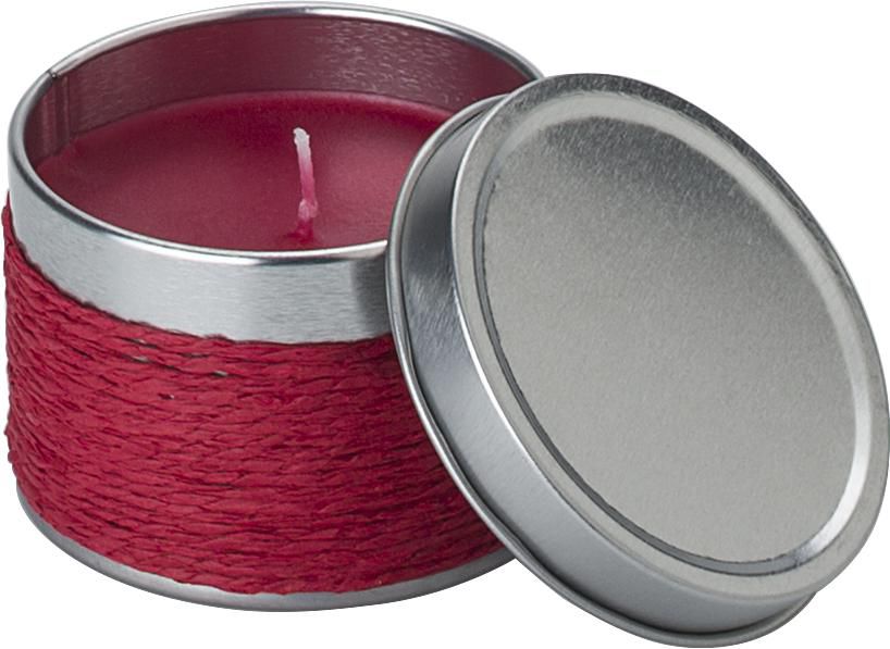 Blikje met geurkaars Zora - Rood