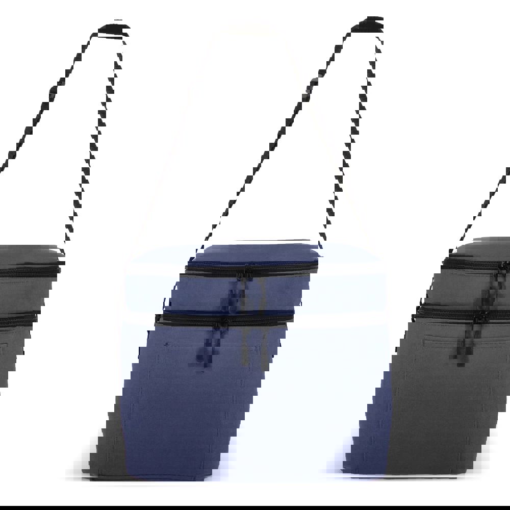 600D gerecycled PET koeltas met twee vakken 30 x 20 x 24 cm 12 L