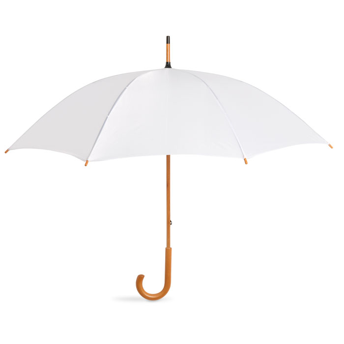 CALA - Parapluie avec poignée en bois - Blanc