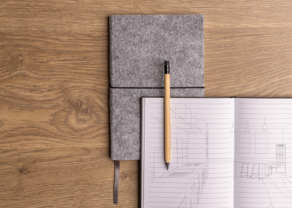 Bamboe infinity potlood met gum