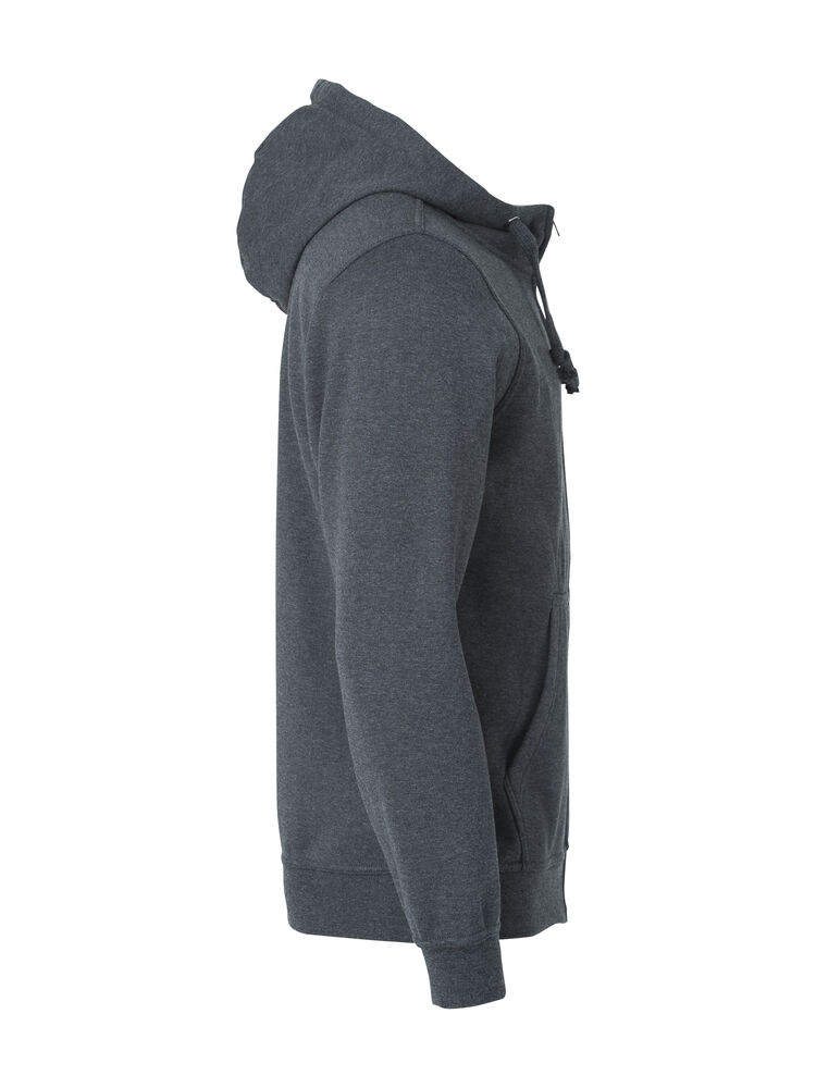 Clique - Basic Hoody Full Zip Grisanthracitemélange XXL